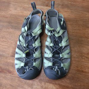 Keen Outdoor Green Gray Hiking Sandals Women's Size 9